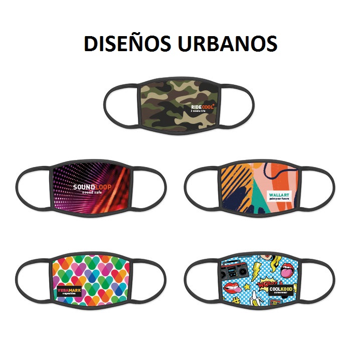 Mascarilla de tela 3 capas personalizada